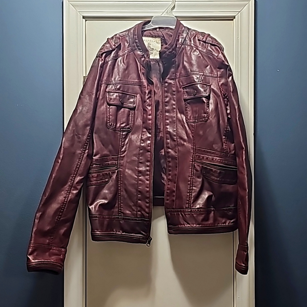 Imitation Leather Jacket